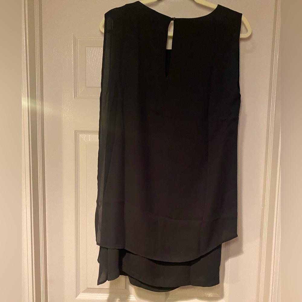 NWT Women’s Krisa ( a REVOLVE brand) Asymmetric Trim Above‎ The Knee Black Mini - Picture 3 of 4